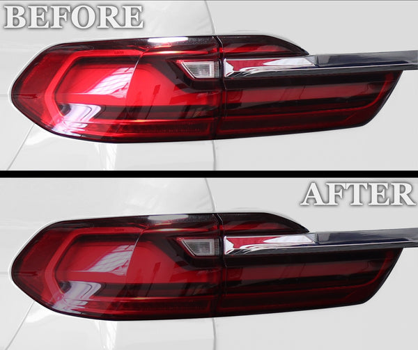Full Headlight Taillight Precut Smoked PPF Tint Kit Film Overlay Fits BMW X7 2019 - 2022 - Bogar Tech Designs