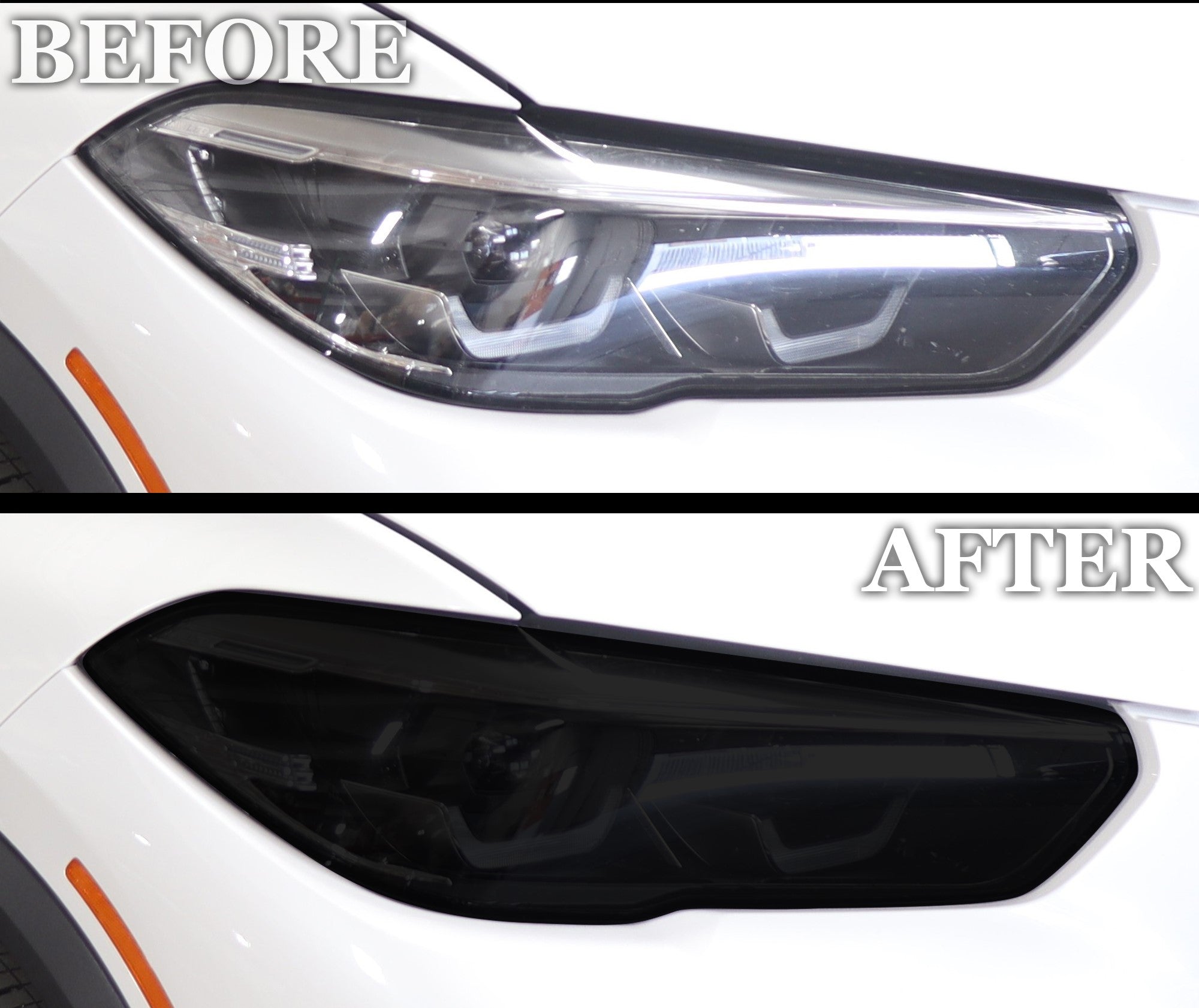 Full Headlight Taillight Precut Smoked PPF Tint Kit Film Overlay Fits BMW X5 2019 - 2023 - Bogar Tech Designs