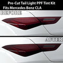 Full Headlight Taillight Precut Smoked PPF Tint Kit Film Overlay Fits Mercedes Benz CLA Class 2020 - 2024 - Bogar Tech Designs
