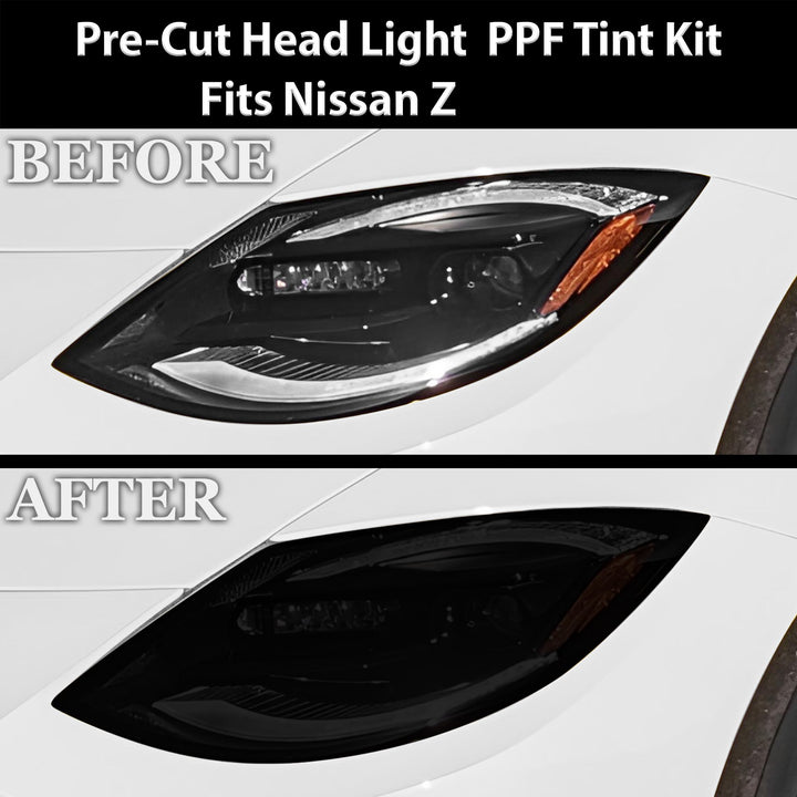 Full Headlight Taillight Precut Smoked PPF Tint Kit Film Overlay Fits Nissan Z 2023 - 2025 - Bogar Tech Designs