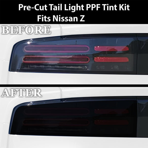 Full Headlight Taillight Precut Smoked PPF Tint Kit Film Overlay Fits Nissan Z 2023 - 2025 - Bogar Tech Designs