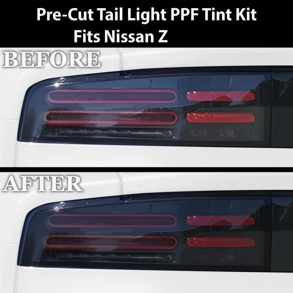 Full Headlight Taillight Precut Smoked PPF Tint Kit Film Overlay Fits Nissan Z 2023 - 2025 - Bogar Tech Designs