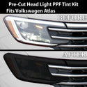 Full Headlight Taillight Precut Smoked PPF Tint Kit Film Overlay Fits Volkswagen Atlas 2024 - 2025 - Bogar Tech Designs