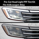 Full Headlight Taillight Precut Smoked PPF Tint Kit Film Overlay Fits Volkswagen Atlas 2024 - 2025 - Bogar Tech Designs