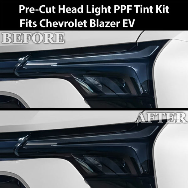 Fits Chevrolet Blazer EV 2024 - 2025 Full Headlight Taillight Precut Smoked PPF Tint Kit Film Overlay - Bogar Tech Designs