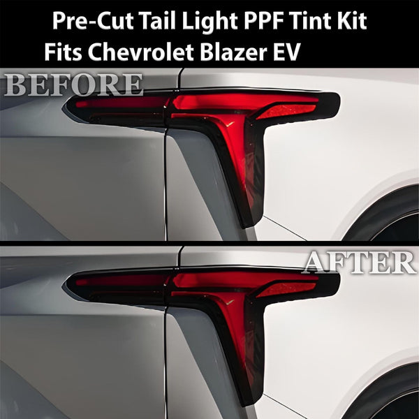Fits Chevrolet Blazer EV 2024 - 2025 Full Headlight Taillight Precut Smoked PPF Tint Kit Film Overlay - Bogar Tech Designs