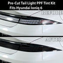 Full Headlight Taillight Precut Smoked PPF Tint Kit Film Overlay Fits Hyundai Ioniq 6 2023 - 2025 - Bogar Tech Designs