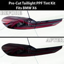 Fits BMW X6 2019 - 2023 Full Headlight Taillight Precut Smoked PPF Tint Kit Film Overlay - Bogar Tech Designs