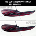Fits BMW X6 2019 - 2023 Full Headlight Taillight Precut Smoked PPF Tint Kit Film Overlay - Bogar Tech Designs