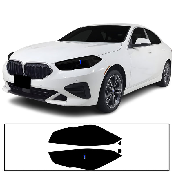BMW 2 Series 2020–2024 Dark Smoke Headlight & Taillight Tint Kit – Precut Vinyl Lens Overlays