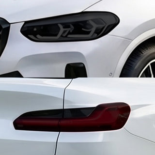 BMW X4 2022–2025 Dark Smoke Headlight & Taillight Tint Kit – Precut Vinyl Lens Overlays