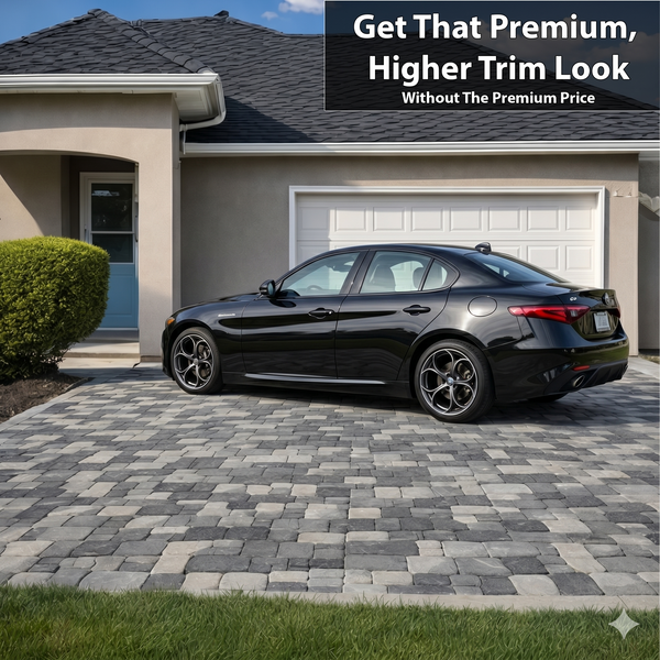 Alfa Romeo Giulia 2016-2026 Blackout Chrome Delete Kit - Precut Gloss Black Vinyl Overlays