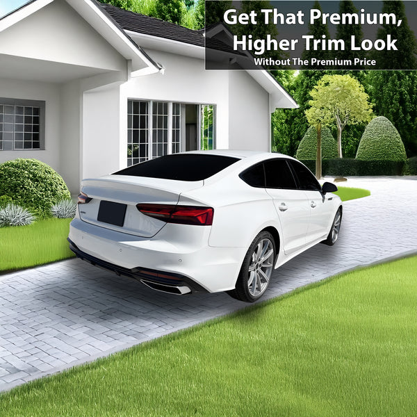 Fits Audi A5 Sportback 2018-2024 Vinyl Chrome Delete Grille Blackout Decal Stickers Overlay Film