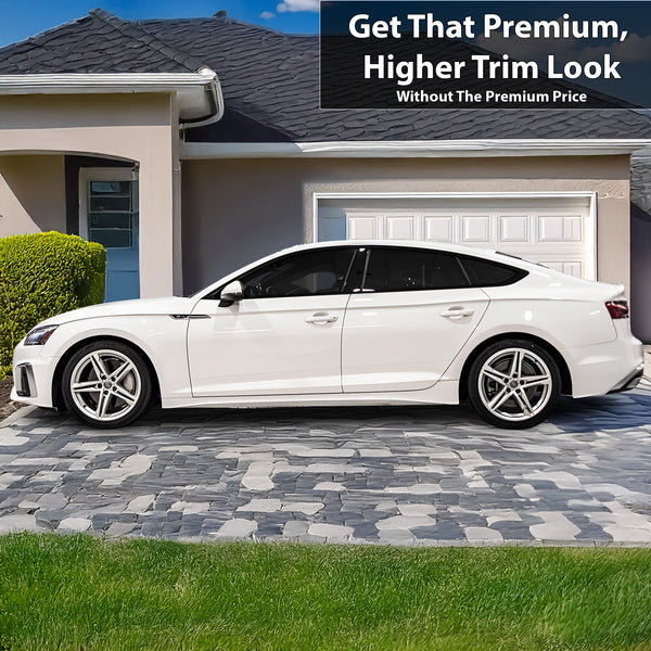 Fits Audi A5 Sportback 2018-2024 Vinyl Chrome Delete Grille Blackout Decal Stickers Overlay Film