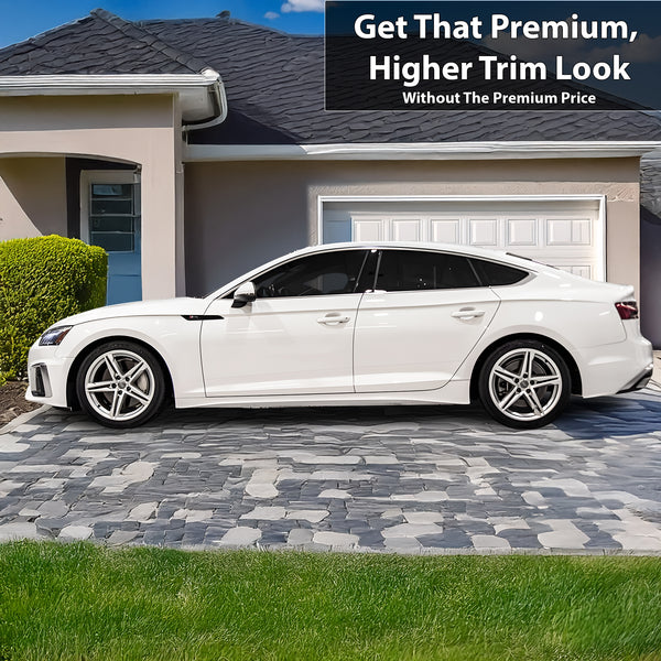 Fits Audi A5 Sportback 2018-2024 Vinyl Chrome Delete Grille Blackout Decal Stickers Overlay Film