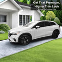 Fits Mercedes-Benz EQE SUV 2023-2025 Vinyl Chrome Delete Grille Blackout Decal Stickers Overlay Film