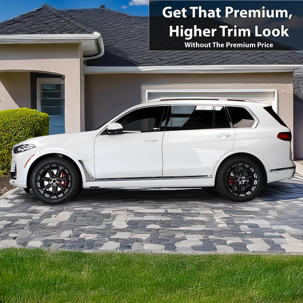 Vinyl Chrome Delete Blackout Decal Stickers Overlay Film Fits BMW X7 2019-2025