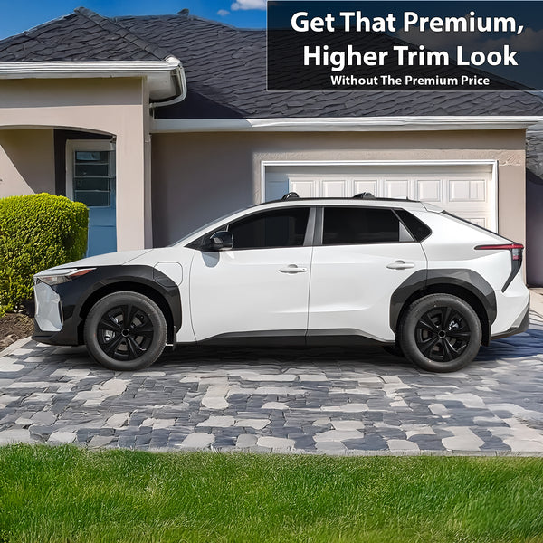 Vinyl Chrome Delete Grille Front Wheel Blackout Decal Stickers Overlay Film Fits Toyota BZ4X 2022 - 2025 - Bogar Tech Designs