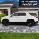 Vinyl Chrome Delete Grille Side Window Blackout Decal Stickers Overlay Film Fits Chevrolet Traverse 2018 - 2023 - Bogar Tech Designs