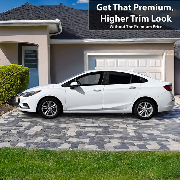 Vinyl Chrome Delete Grille Window Wheel Blackout Decal Stickers Overlay Film Fits Chevrolet Cruze - Bogar Tech Designs