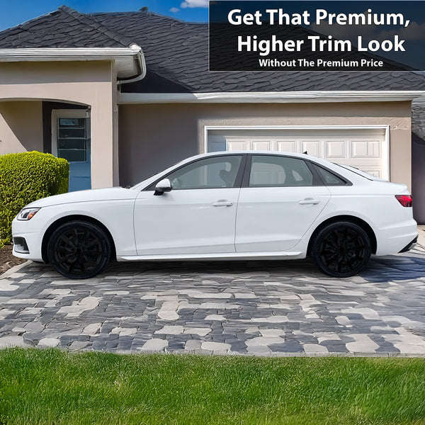 Fits Audi A4 2020-2025 Vinyl Chrome Delete Grille Blackout Decal Stickers Overlay Film