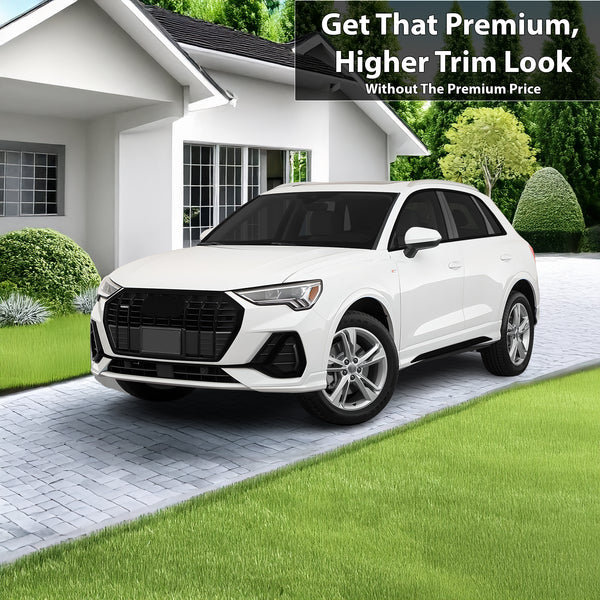 Vinyl Chrome Delete Blackout Decal Stickers Overlay Film Fits Audi Q3 2019 - 2025 - Bogar Tech Designs