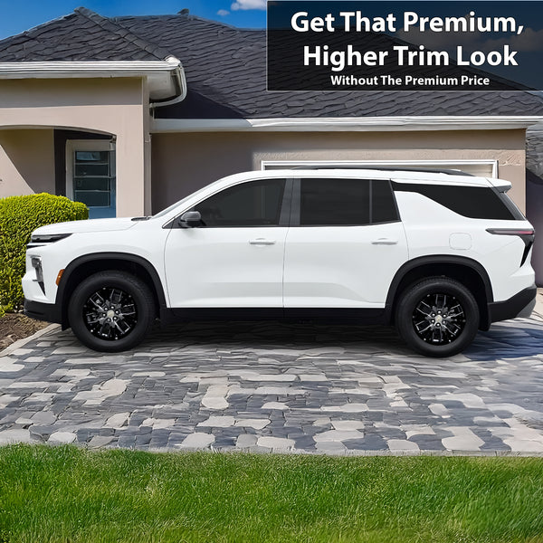 Fits Chevrolet Traverse 2024-2026 Vinyl Chrome Delete Grille Blackout Decal Stickers Overlay Film