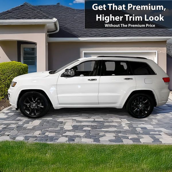 Fits Jeep Grand Cherokee 2014 - 2021 Vinyl Chrome Delete Blackout Decal Stickers Overlay Film - Bogar Tech Designs