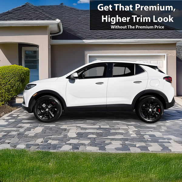Vinyl Chrome Delete Grille Side Window Wheel Blackout Decal Stickers Overlay Film Fits Buick Encore GX 2020 - 2025 - Bogar Tech Designs