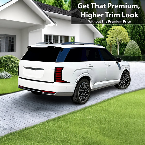 Fits Hyundai Palisade 2026-2027 Vinyl Chrome Delete Grille Blackout Decal Stickers Overlay Film