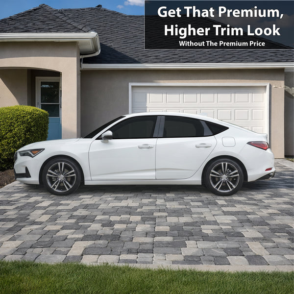 Acura Integra 2023-2026 Window Trim Blackout Chrome Delete Kit – Precut Gloss Black Vinyl Overlays