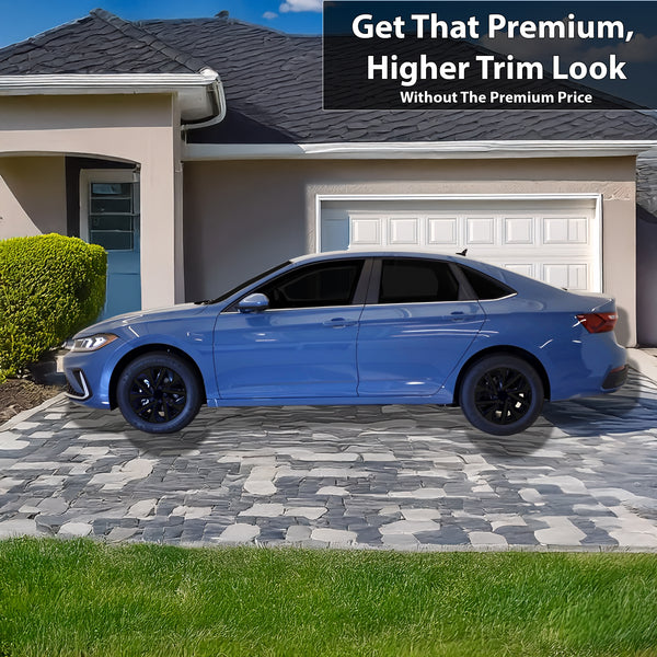 Fits Volkswagen Jetta 2025-2026 Vinyl Chrome Delete Grille Blackout Decal Stickers Overlay Film