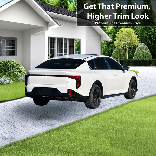 Fits Kia K4 GT-Line 2025-2026 Vinyl Chrome Delete Grille Blackout Decal Stickers Overlay Film