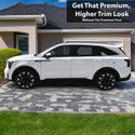 Vinyl Chrome Delete Front Grille Side Window Trim Blackout Decal Stickers Overlay Film Fits Kia Sorento 2021 - 2025 - Bogar Tech Designs