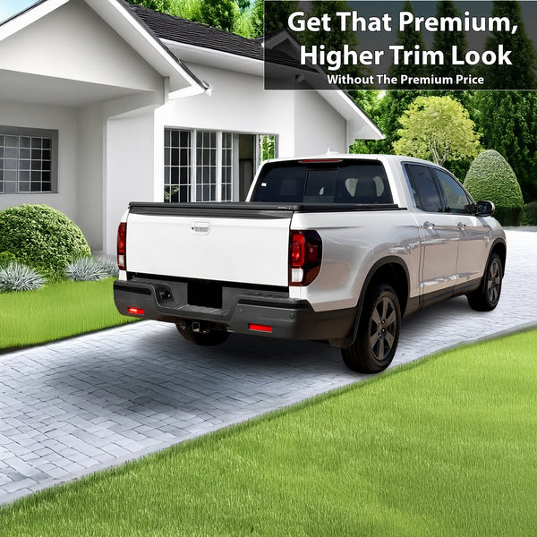 Vinyl Chrome Delete Grille Side Window Rear Blackout Decal Stickers Overlay Film Fits Honda Ridgeline 2017-2025