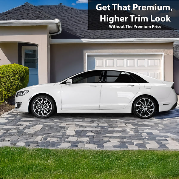 Vinyl Chrome Delete Grille Side Window Rear Blackout Decal Stickers Overlay Film Fits Lincoln MKZ 2013 - 2020 - Bogar Tech Designs