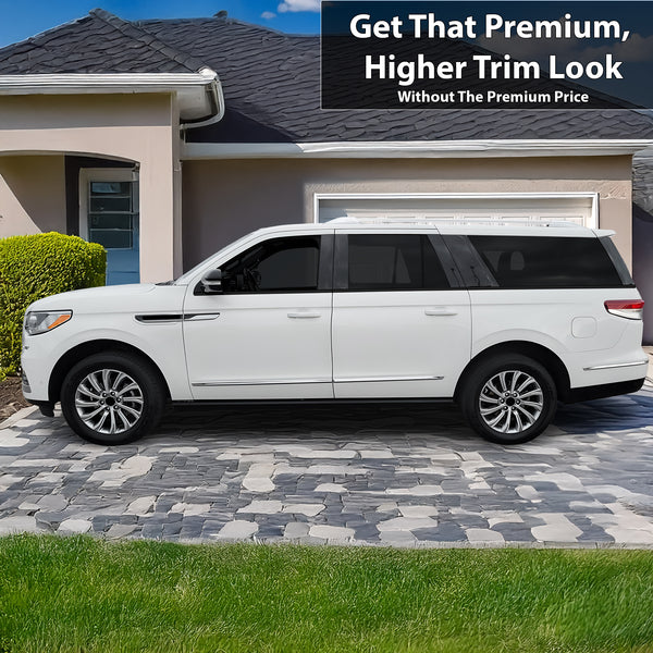 Fits Lincoln Navigator (L) 2018 - 2024 Vinyl Chrome Delete Blackout Decal Stickers Overlay Film - Bogar Tech Designs