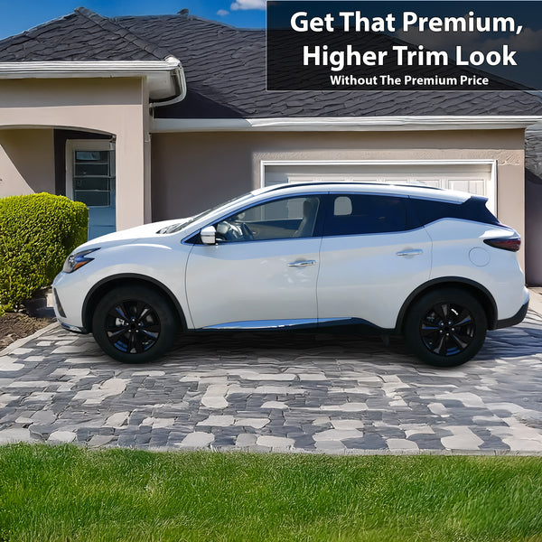 Vinyl Chrome Delete Grille Side Window Rear Blackout Decal Stickers Overlay Film Fits Nissan Murano - Bogar Tech Designs