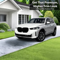 Vinyl Chrome Delete Grille Side Window Blackout Decal Stickers Overlay Film Fits BMW X5 2019 - 2025 - Bogar Tech Designs