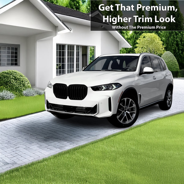 Vinyl Chrome Delete Grille Side Window Blackout Decal Stickers Overlay Film Fits BMW X5 2019 - 2025 - Bogar Tech Designs