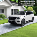 Vinyl Chrome Delete Grille Side Window Rear Blackout Decal Stickers Overlay Film Fits Nissan Armada 2017 - 2024 - Bogar Tech Designs