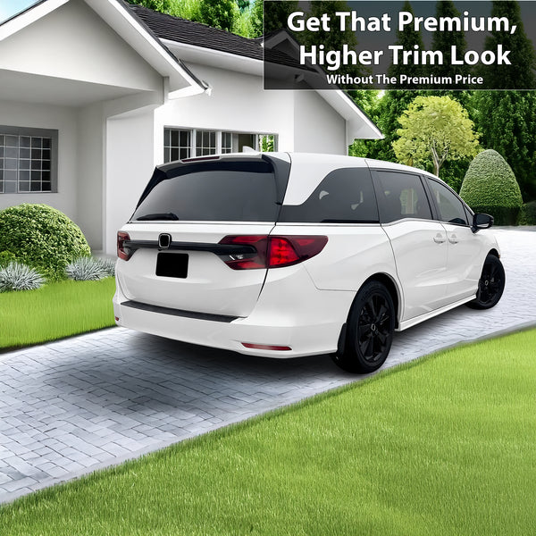Vinyl Chrome Delete Front Grille Side Window Trim Blackout Decal Stickers Overlay Film Fits Honda Odyssey - Bogar Tech Designs
