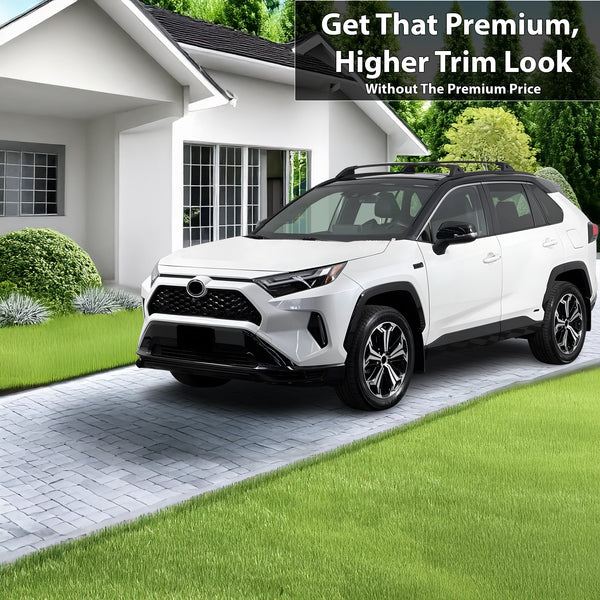 Vinyl Chrome Delete Grille Side Window Rear Wheel Blackout Decal Stickers Overlay Film Fits Toyota Rav4 2019 - 2025 - Bogar Tech Designs
