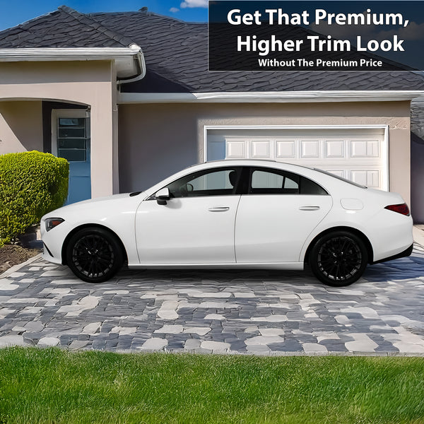 Vinyl Chrome Delete Blackout Decal Stickers Overlay Film Fits Mercedes Benz CLA 200 250 2020 - 2025 - Bogar Tech Designs