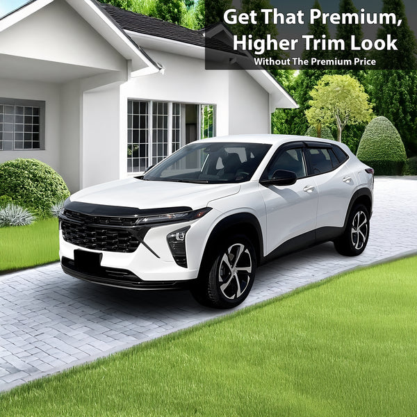 Vinyl Chrome Delete Front Grille Wheel Rim Blackout Decal Stickers Overlay Film Fits Chevrolet Trax 2024-2026