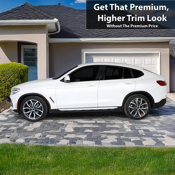 Fits BMW X4 2019-2025 Vinyl Chrome Delete Grille Blackout Decal Stickers Overlay Film