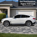 BMW X4 2019-2025 Blackout Chrome Delete Kit – Precut Gloss Black Vinyl Overlays