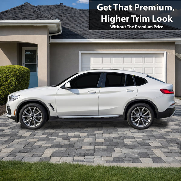 BMW X4 2019-2025 Blackout Chrome Delete Kit – Precut Gloss Black Vinyl Overlays