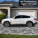 BMW X4 2019-2025 Blackout Chrome Delete Kit – Precut Gloss Black Vinyl Overlays