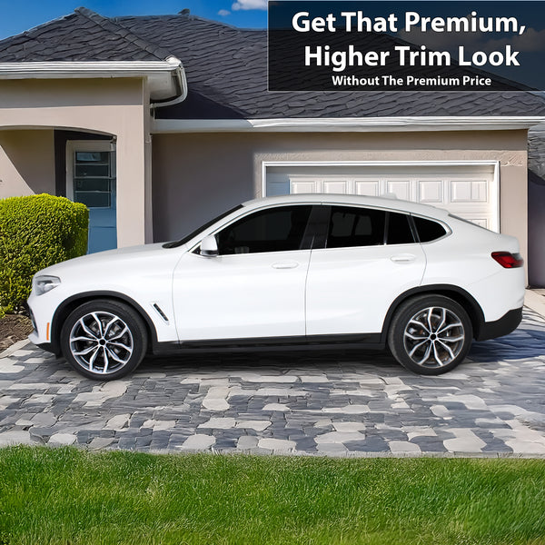 Fits BMW X4 2019-2025 Vinyl Chrome Delete Grille Blackout Decal Stickers Overlay Film